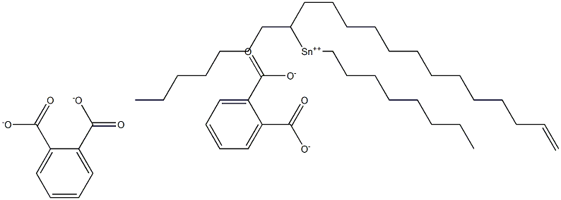 Bis[phthalic acid 1-(12-tridecenyl)]dioctyltin(IV) salt 结构式