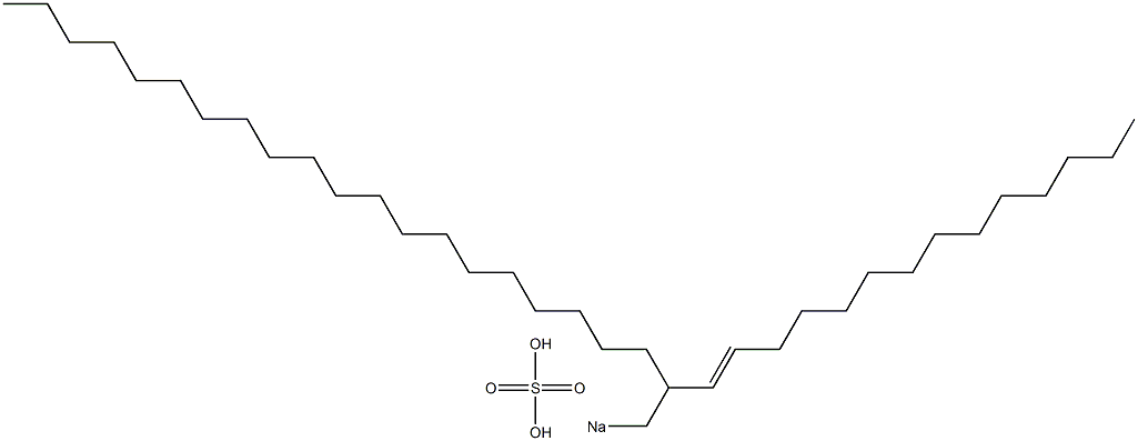 Sulfuric acid 2-(1-tetradecenyl)docosyl=sodium ester salt