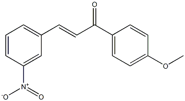 3-Nitro-4'-methoxy-trans-chalcone Struktur