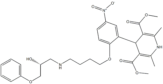 1,4-Dihydro-2,6-dimethyl-4-[2-[4-[[(2R)-3-phenoxy-2-hydroxypropyl]amino]butoxy]-5-nitrophenyl]pyridine-3,5-dicarboxylic acid dimethyl ester