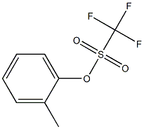 1-[(Trifluoromethyl)sulfonyloxy]-2-methylbenzene,,结构式