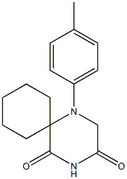 1-(4-Methylphenyl)-1,4-diazaspiro[5.5]undecane-3,5-dione Structure