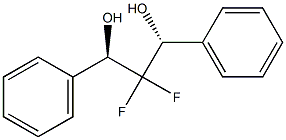 (1R,3R)-2,2-ジフルオロ-1,3-ジフェニルプロパン-1,3-ジオール 化学構造式