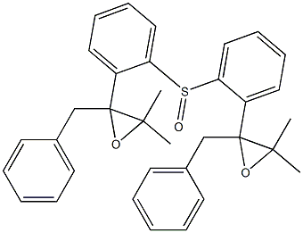 (2-Benzyl-3,3-dimethyloxiranyl)phenyl sulfoxide,,结构式