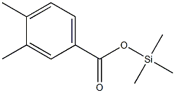 3,4-Dimethylbenzoic acid trimethylsilyl ester,,结构式