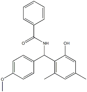 N-[(4-Methoxyphenyl)(2-hydroxy-4,6-dimethylphenyl)methyl]benzamide Structure