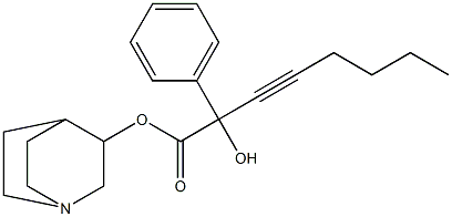  2-Hydroxy-2-phenyl-3-octynoic acid 3-quinuclidinyl ester