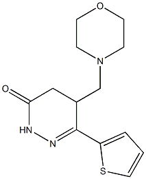 6-(2-Thienyl)-5-[morpholinomethyl]-4,5-dihydropyridazin-3(2H)-one Struktur