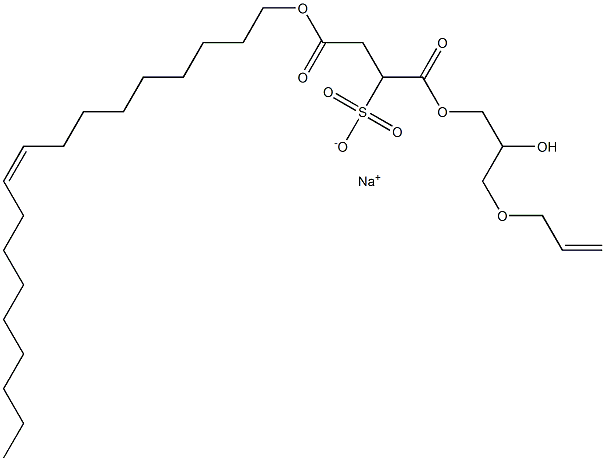 1-(3-Allyloxy-2-hydroxypropoxycarbonyl)-2-[(Z)-9-octadecenyloxycarbonyl]ethanesulfonic acid sodium salt