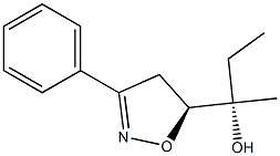 (5S)-3-フェニル-5-[(1S)-1-ヒドロキシ-1-メチルプロピル]-2-イソオキサゾリン 化学構造式