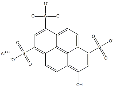 8-Hydroxy-1,3,6-pyrenetrisulfonic acid aluminum salt,,结构式
