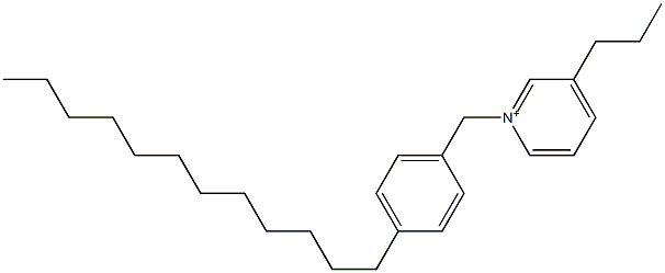 1-(4-Dodecylbenzyl)-3-propylpyridinium Struktur