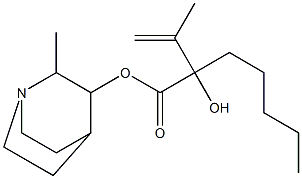 2-Hydroxy-2-(1-methylvinyl)heptanoic acid 2-methylquinuclidin-3-yl ester Structure