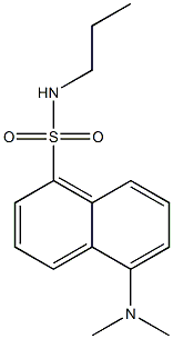 N-Propyl-5-(dimethylamino)naphthalene-1-sulfonamide Struktur