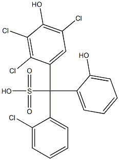  (2-Chlorophenyl)(2,3,5-trichloro-4-hydroxyphenyl)(2-hydroxyphenyl)methanesulfonic acid