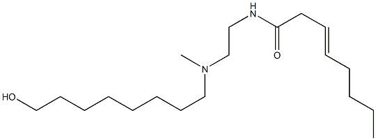 N-[2-[N-(8-Hydroxyoctyl)-N-methylamino]ethyl]-3-octenamide Structure