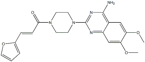 4-Amino-2-[4-[3-(2-furanyl)propenoyl]-1-piperazinyl]-6,7-dimethoxyquinazoline