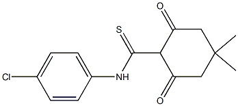 N-(4-Chlorophenyl)-4,4-dimethyl-2,6-dioxocyclohexanecarbothioamide Structure