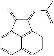 2-(2-オキソプロピリデン)アセナフテン-1-オン 化学構造式
