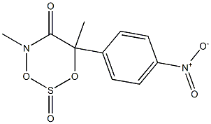 4,6-Dimethyl-6-(4-nitrophenyl)-4H-1,3,2,4-dioxathiazin-5(6H)-one 2-oxide Structure