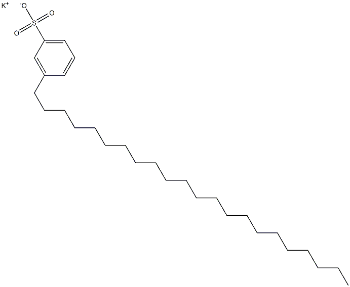 3-Docosylbenzenesulfonic acid potassium salt Structure