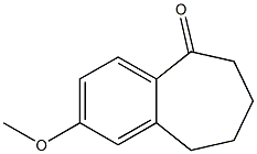 6,7,8,9-Tetrahydro-2-methoxy-5H-benzocyclohepten-5-one Structure