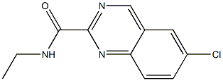 N-エチル-6-クロロキナゾリン-2-カルボアミド 化学構造式