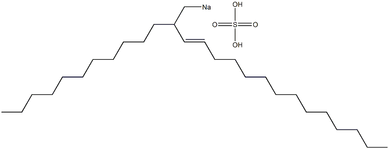 Sulfuric acid 2-undecyl-3-hexadecenyl=sodium ester salt Structure