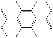 2,3,5,6-Tetraiodoterephthalic acid dimethyl ester Structure