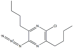 2-Azido-5-chloro-3,6-dibutylpyrazine Structure