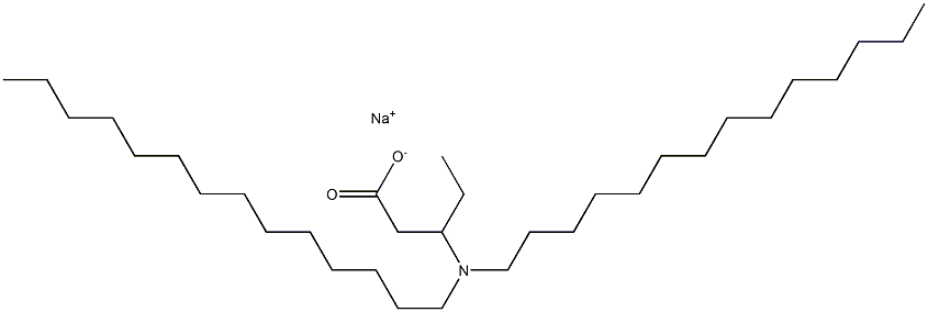 3-(Ditetradecylamino)valeric acid sodium salt Structure