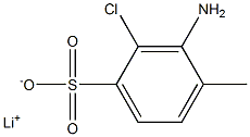 3-Amino-2-chloro-4-methylbenzenesulfonic acid lithium salt Structure