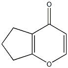 5,6-Dihydrocyclopenta[b]pyran-4(7H)-one 结构式