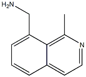 1-メチル-8-[(アミノ)メチル]イソキノリン 化学構造式