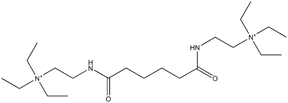 N,N'-[Adipoylbis(imino-2,1-ethanediyl)]bis(N,N-diethylethanaminium) Structure