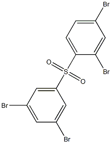 2,4-ジブロモフェニル3,5-ジブロモフェニルスルホン 化学構造式