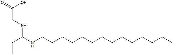 N-[1-(Tetradecylamino)propyl]aminoacetic acid Structure