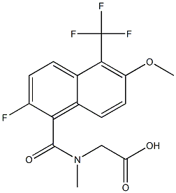  [N-[[2-Fluoro-6-methoxy-5-trifluoromethyl-1-naphthalenyl]carbonyl]-N-methylamino]acetic acid