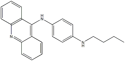 N-[4-(Butylamino)phenyl]-9-acridinamine 结构式
