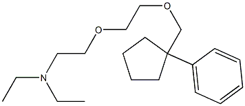 1-[[2-(2-Diethylaminoethoxy)ethoxy]methyl]-1-phenylcyclopentane Structure