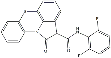 N-(2,6-Difluorophenyl)-1,2-dihydro-1-oxopyrrolo[3,2,1-kl]phenothiazine-2-carboxamide Struktur