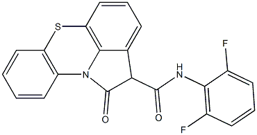 N-(2,6-Difluorophenyl)-1,2-dihydro-1-oxopyrrolo[3,2,1-kl]phenothiazine-2-carboxamide,,结构式