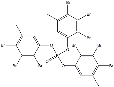 Phosphoric acid tris(2,3,4-tribromo-5-methylphenyl) ester Struktur