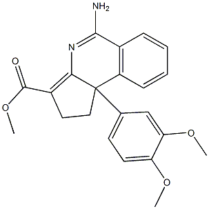 5-Amino-1,9b-dihydro-9b-(3,4-dimethoxyphenyl)-2H-cyclopent[c]isoquinoline-3-carboxylic acid methyl ester