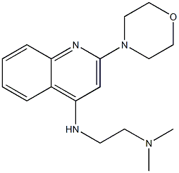 2-Morpholino-4-[(2-dimethylaminoethyl)amino]quinoline,,结构式