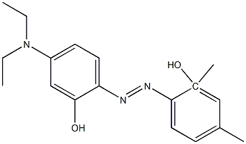 2',4'-Dimethyl-4-diethylaminoazobenzen-2-ol,,结构式