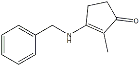 2-Methyl-3-(benzylamino)-2-cyclopenten-1-one Structure