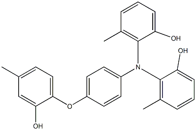 N,N-Bis(2-hydroxy-6-methylphenyl)-4-(2-hydroxy-4-methylphenoxy)benzenamine|