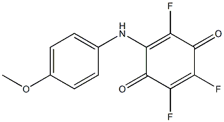 2-[(4-Methoxyphenyl)amino]-3,5,6-trifluoro-2,5-cyclohexadiene-1,4-dione