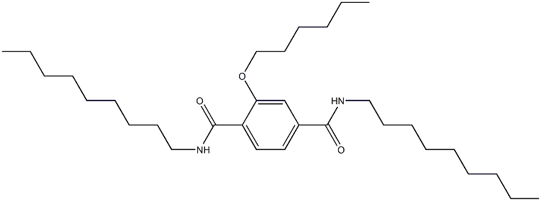 2-(Hexyloxy)-N,N'-dinonylterephthalamide Struktur